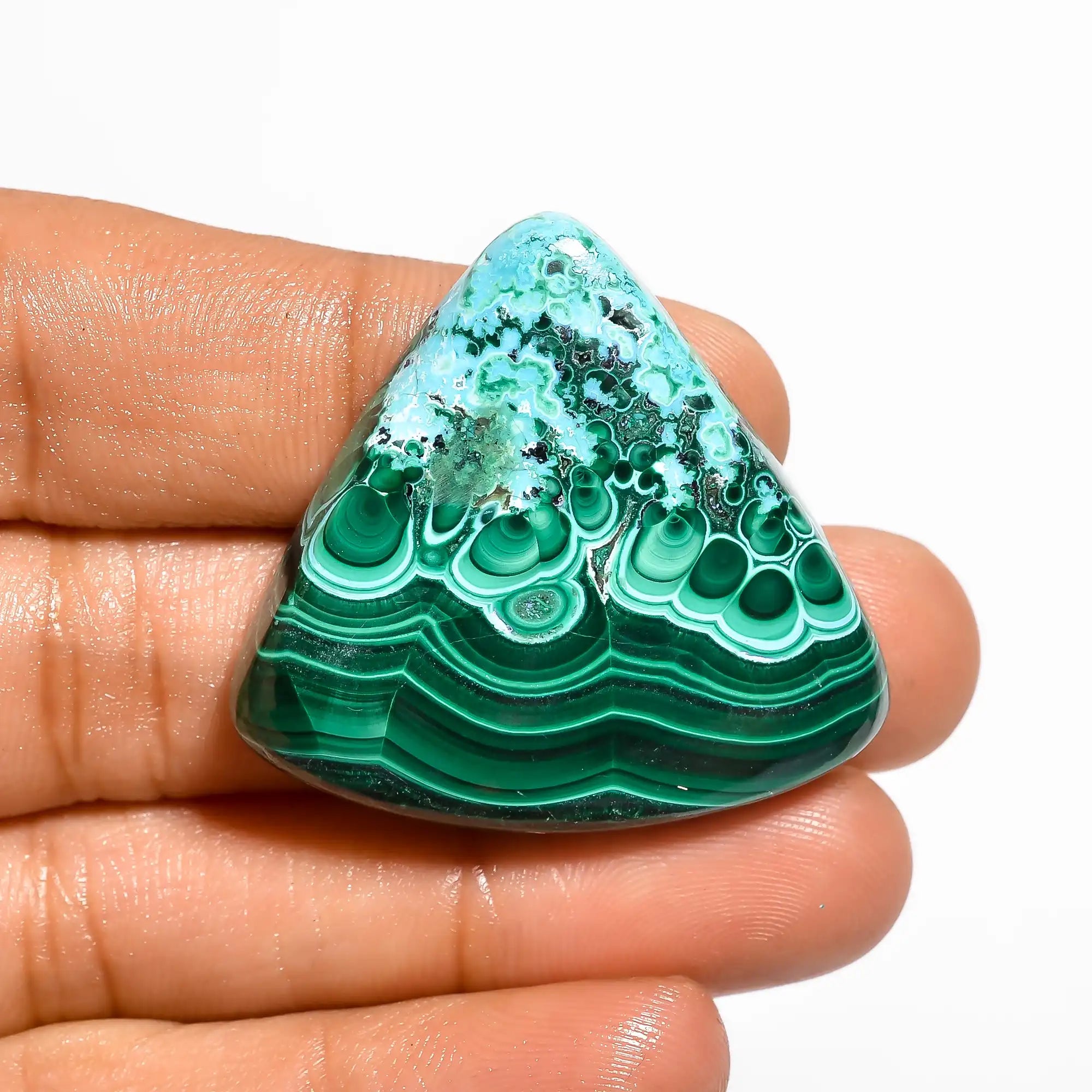 Rare Combination Of Chrysocolla Malachite Cabochon Top Quality Chrysocolla Malachite orders Gemstone Hand Polish Loose Stone 335 Ct 67X55 mm 10017