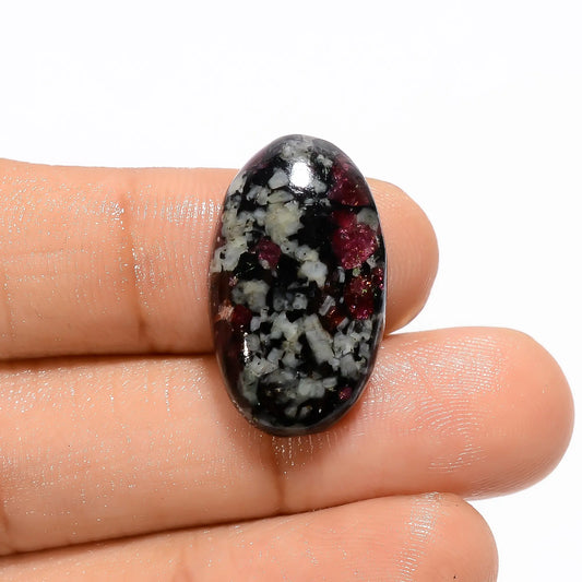 Eudialyte Oval Shape Cabochon Loose Gemstone Natural 17.5 Ct. 24X14X5 mm V-2721