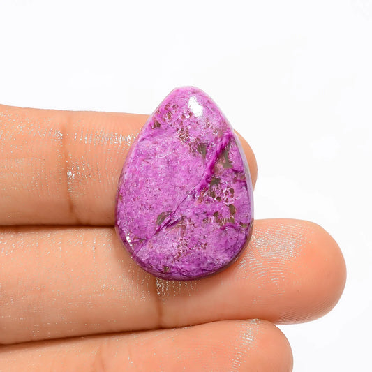 Stichtite Pear Shape Cabochon Loose Gemstone Natural 12.5 Ct. 25X18X4 mm V-2923