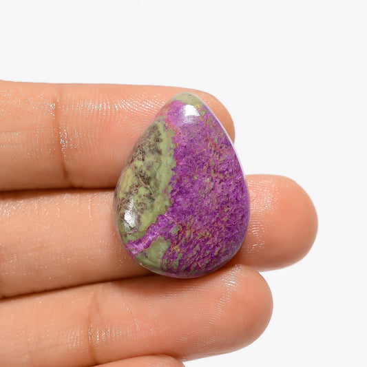 Stichtite Pear Shape Cabochon Loose Gemstone Natural 22.5 Ct. 26X19X7 mm V-2930