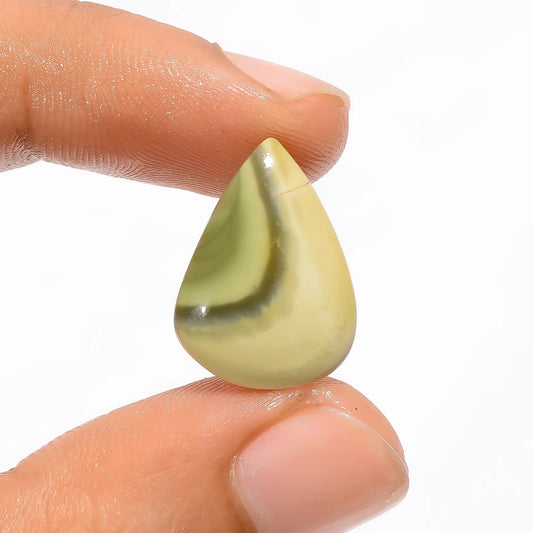 Polychrome Jasper Pear Shape Cabochon Loose Gemstone Natural 7 Ct. 19X14X4 mm V-2950