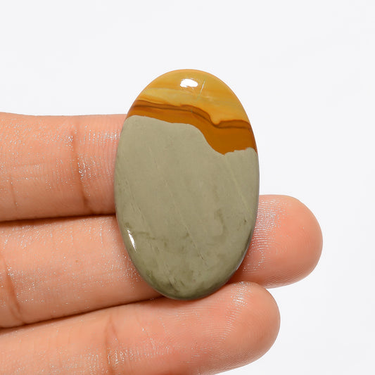 Polychrome Jasper Oval Shape Cabochon Loose Gemstone 25.5 Ct. 34X21X5 mm V-3019