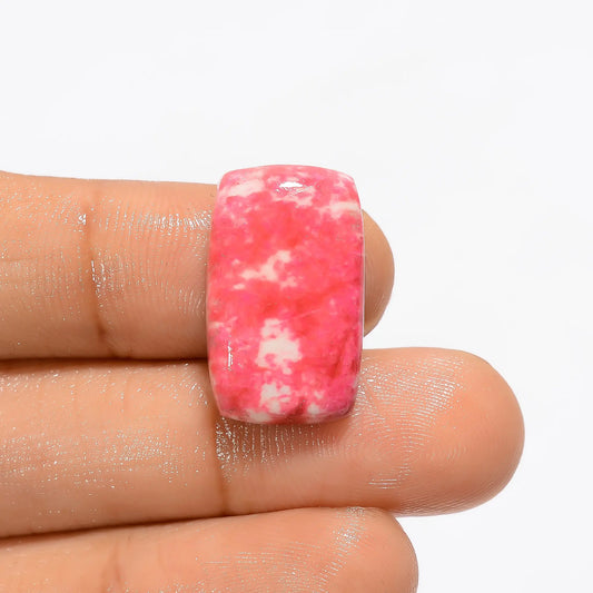 Pink Thulite Radiant Shape Cabochon Loose Gemstone Natural 16 Ct. 20X12X4 mm V-3245