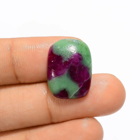 Ruby Zoisite Radiant Shape Cabochon Loose Gemstone Natural 16 Ct. 18X14X4 mm V-3302