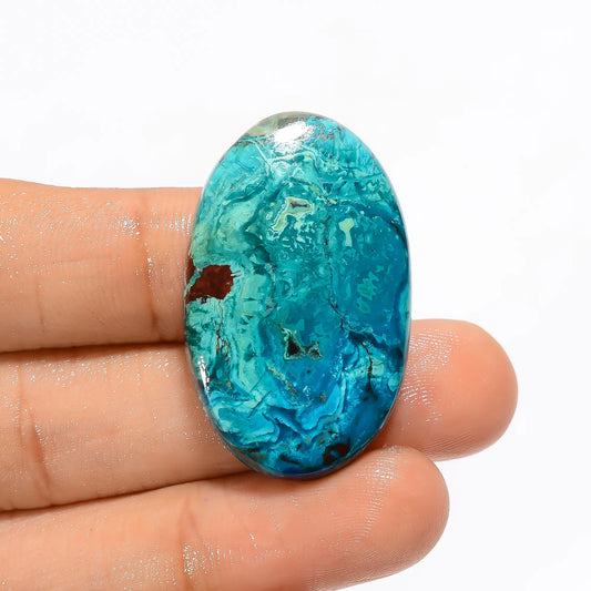 Shattuckite Oval Shape Cabochon Loose Gemstone Natural 41 Ct. 35X22X7 mm V-3317
