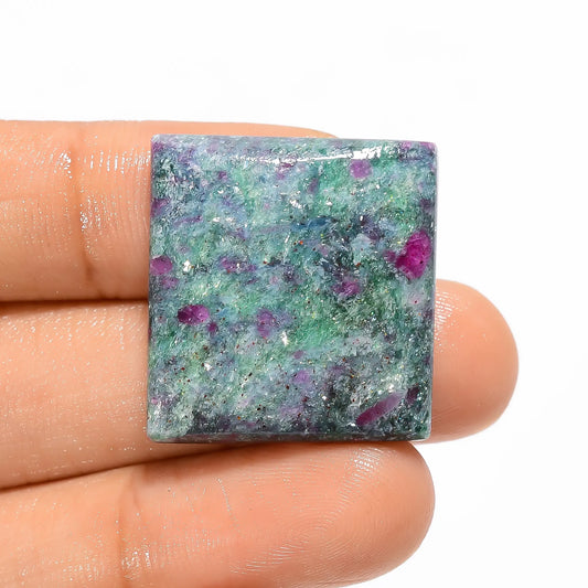 Ruby Kyanite Square Shape Cabochon Loose Gemstone Natural 39 Ct. 24X23X4 mm V-3394