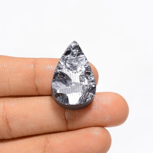 Silicon Druzy Pear Shape Cabochon Loose Gemstone Natural 22.5 Ct. 26X16X6 mm V-3403