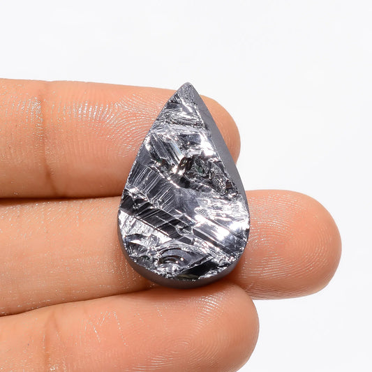 Silicon Druzy Pear Shape Cabochon Loose Gemstone Natural 15 Ct. 25X15X4 mm V-3405