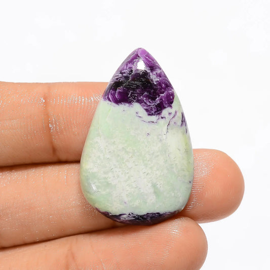 kammererite Pear Shape Cabochon Loose Gemstone Natural 34 Ct. 32X20X5 mm V-3512