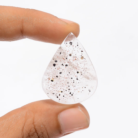 Super Seven Pear Shape Cabochon Loose Gemstone Natural 49.5 Ct. 30X18X8 mm V-3562