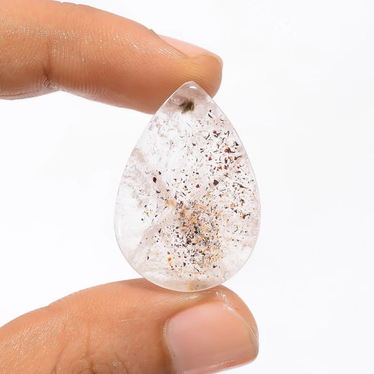 Super Seven Pear Shape Cabochon Loose Gemstone Natural 29 Ct. 29X20X6 mm V-3564