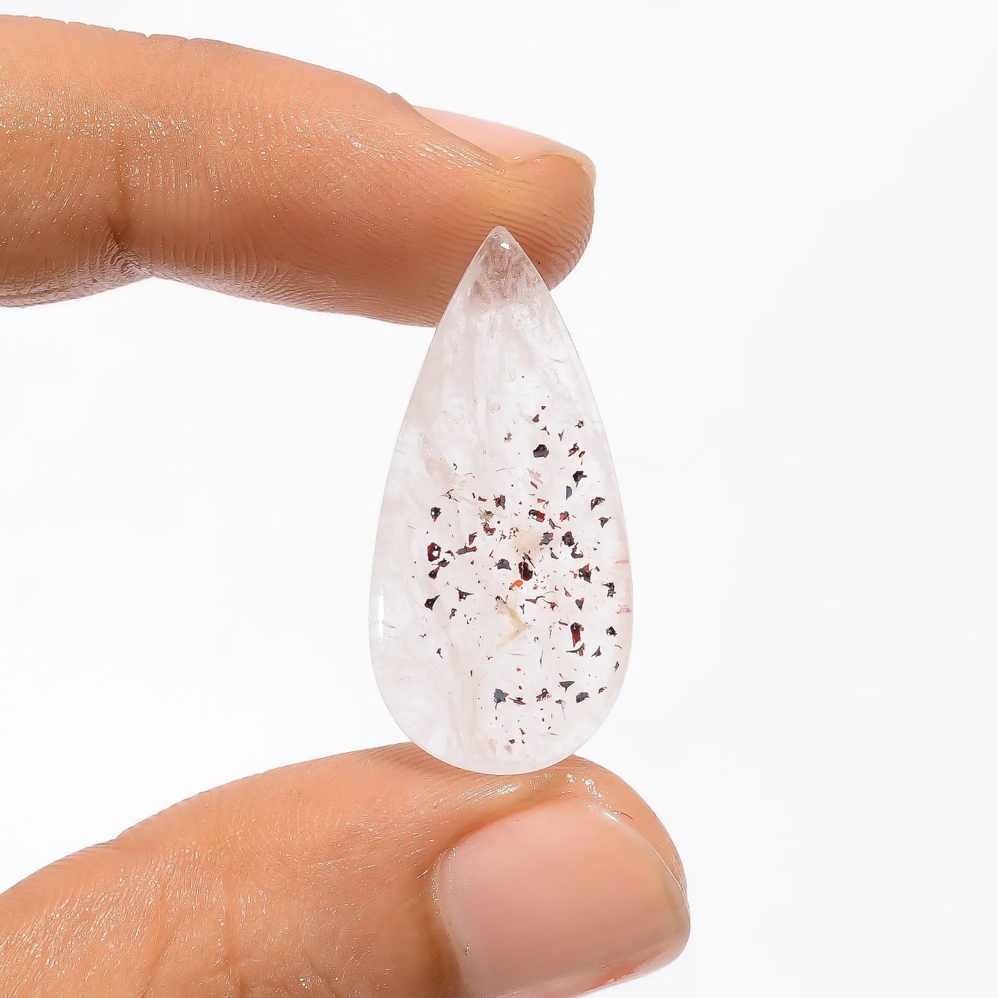 Super Seven Pear Shape Cabochon Loose Gemstone Natural 14 Ct. 28X13X4 mm V-3568