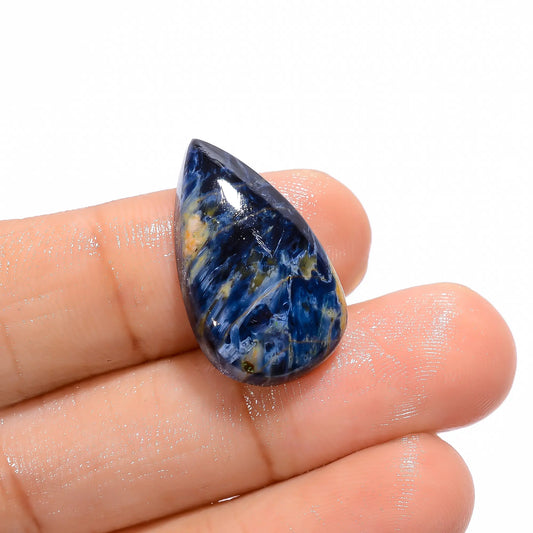 Fabulous Top Grade Quality 100% Natural Pietersite Pear Shape Cabochon Loose Gemstone For Making Jewelry 12.5 Ct. 23X14X5 mm V-3710