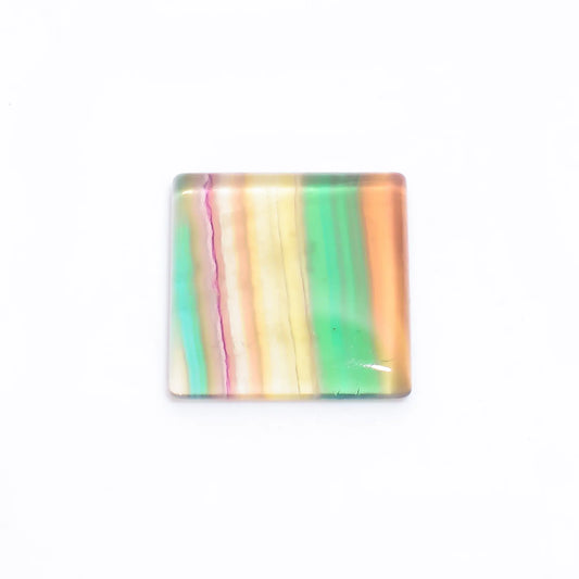 Fluorite Square Shape Cabochon Loose Gemstone Natural 58 Ct. 27X26X6 mm V-3807