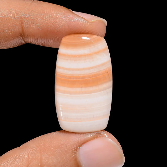 Yellow Calcite Radiant Shape Cabochon Loose Gemstone Natural 15.5 Ct. 29X17X4 mm V-4028