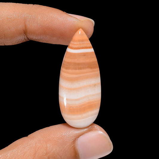Yellow Calcite Pear Shape Cabochon Loose Gemstone Natural 17 Ct. 35X15X4 mm V-4033