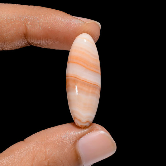 Yellow Calcite Marquise Shape Cabochon Loose Gemstone Natural 17 Ct. 31X11X5 mm V-4034