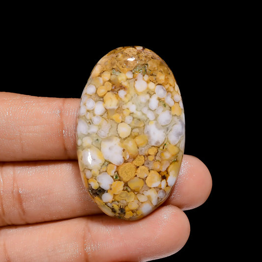 Cobra Jasper Agate Oval Shape Cabochon Loose Gemstone Natural 66 Ct. 42X26X7 mm V-4070