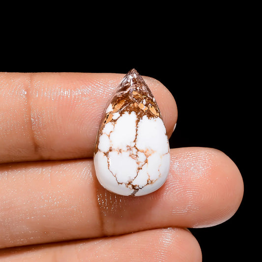 Wild Horse Jasper Pear Shape Cabochon Loose Gemstone Natural 12 Ct. 21X12X5 mm V-4087