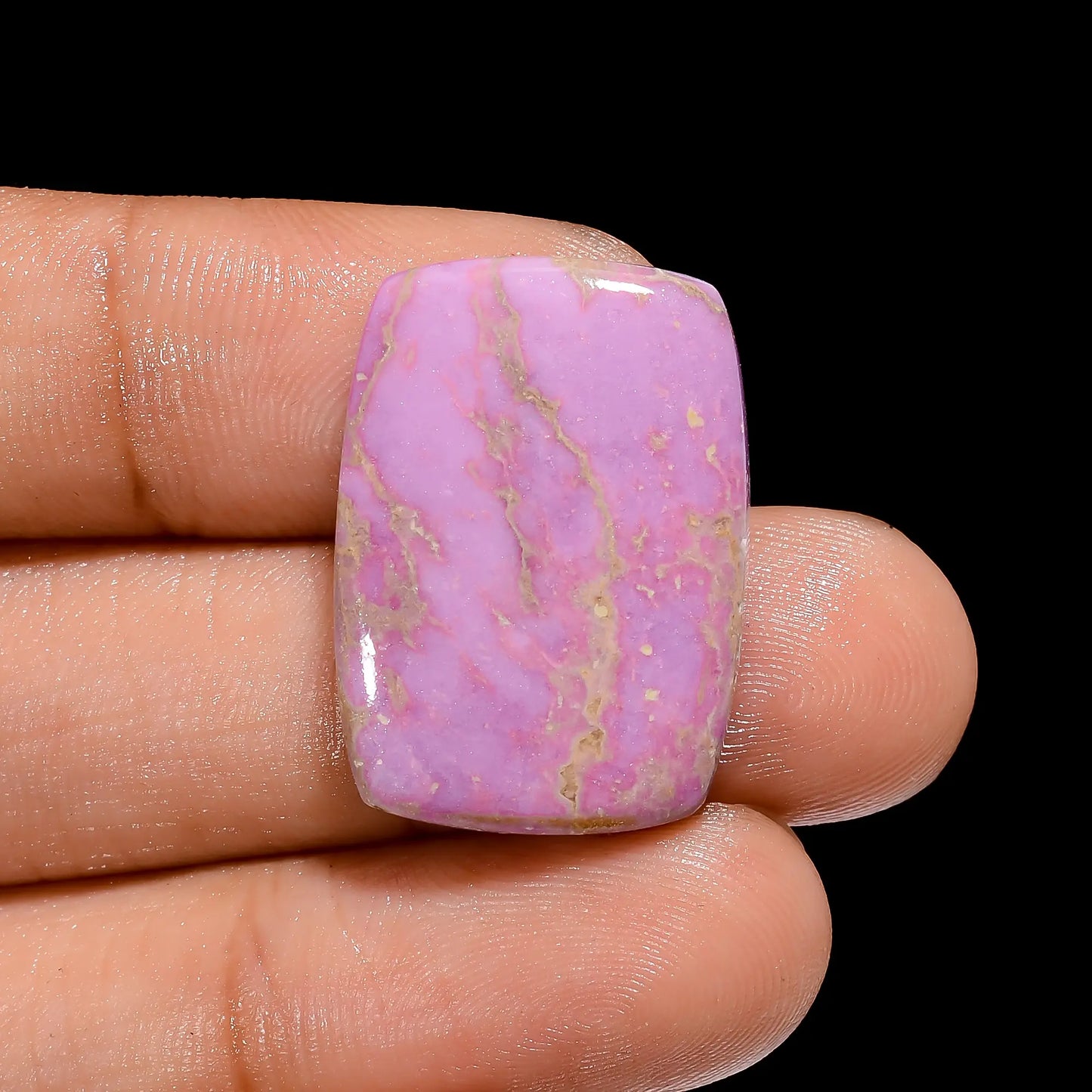 Phosphosiderite Radiant Shape Cabochon Loose Gemstone Natural 19.5 Ct. 24X17X4 mm V-4160