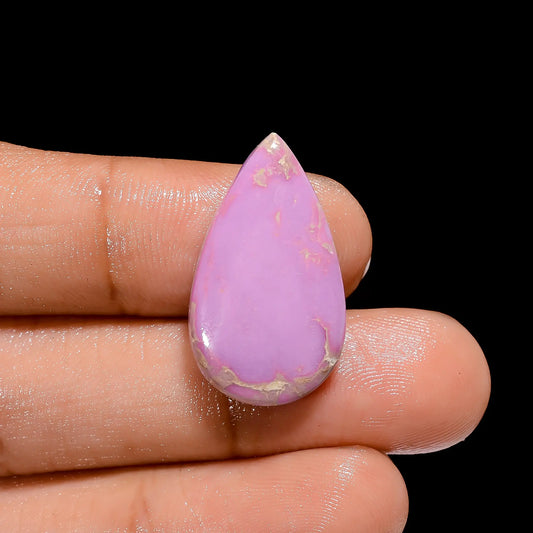 Phosphosiderite Pear Shape Cabochon Loose Gemstone Natural 13.5 Ct. 25X14X5 mm V-4163