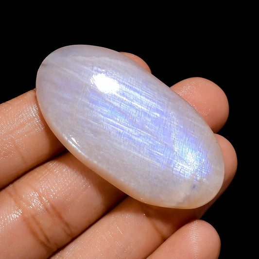Belomorite Oval Shape Cabochon Loose Gemstone Natural 71.5 Ct. 45X24X7 mm V-4217