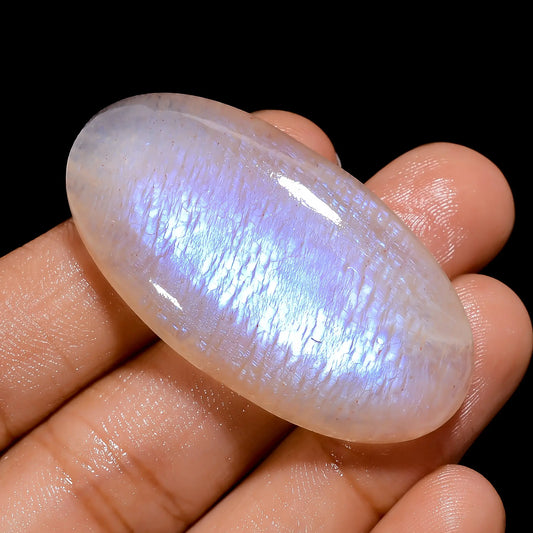 Belomorite Oval Shape Cabochon Loose Gemstone Natural 70 Ct. 45X23X8 mm V-4219