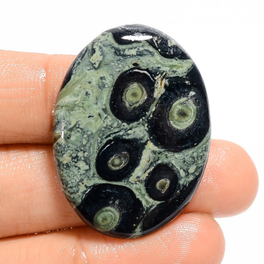 Star Galaxy Jasper Oval Shape Cabochon Loose Gemstone Natural 37 Ct. 35X25X5 mm V-5020