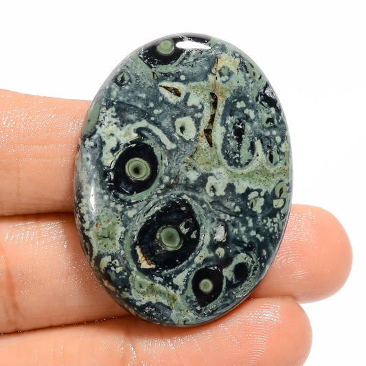 Star Galaxy Jasper Oval Shape Cabochon Loose Gemstone Natural 57 Ct. 38X28X6 mm V-5021