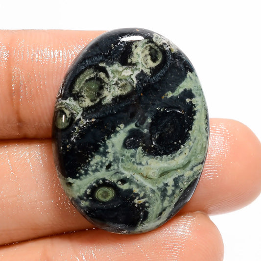 Star Galaxy Jasper Oval Shape Cabochon Loose Gemstone Natural 29 Ct. 28X21X5 mm V-5024