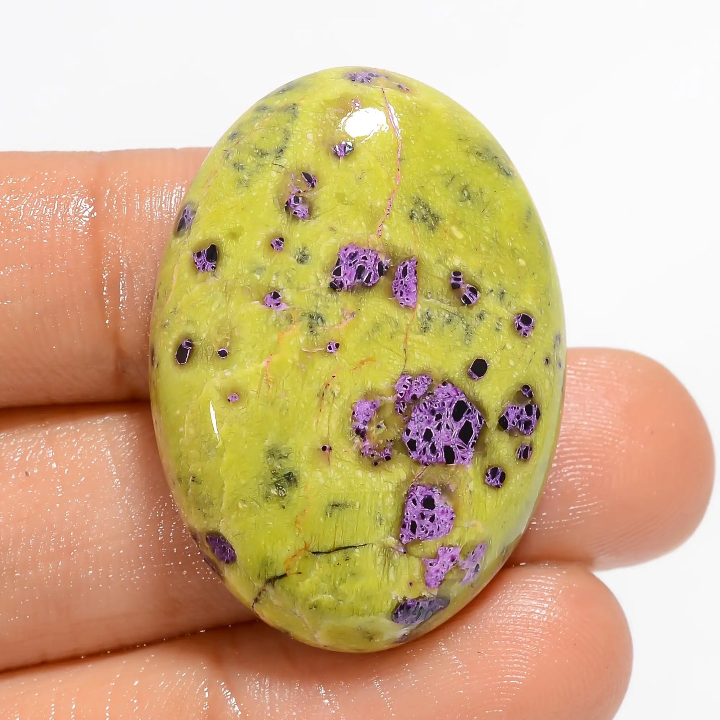 Stichtite Oval Shape Cabochon Loose Gemstone Natural 50 Ct. 33X24X7 mm V-5139