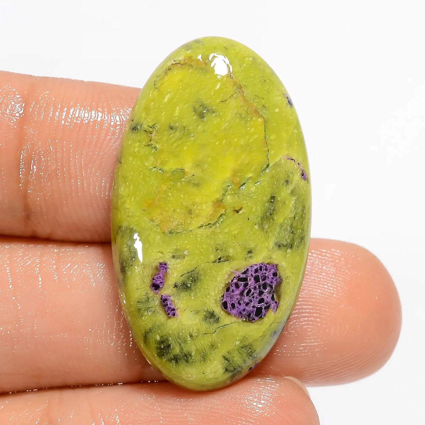 Stichtite Oval Shape Cabochon Loose Gemstone Natural 25 Ct. 31X17X5 mm V-5143