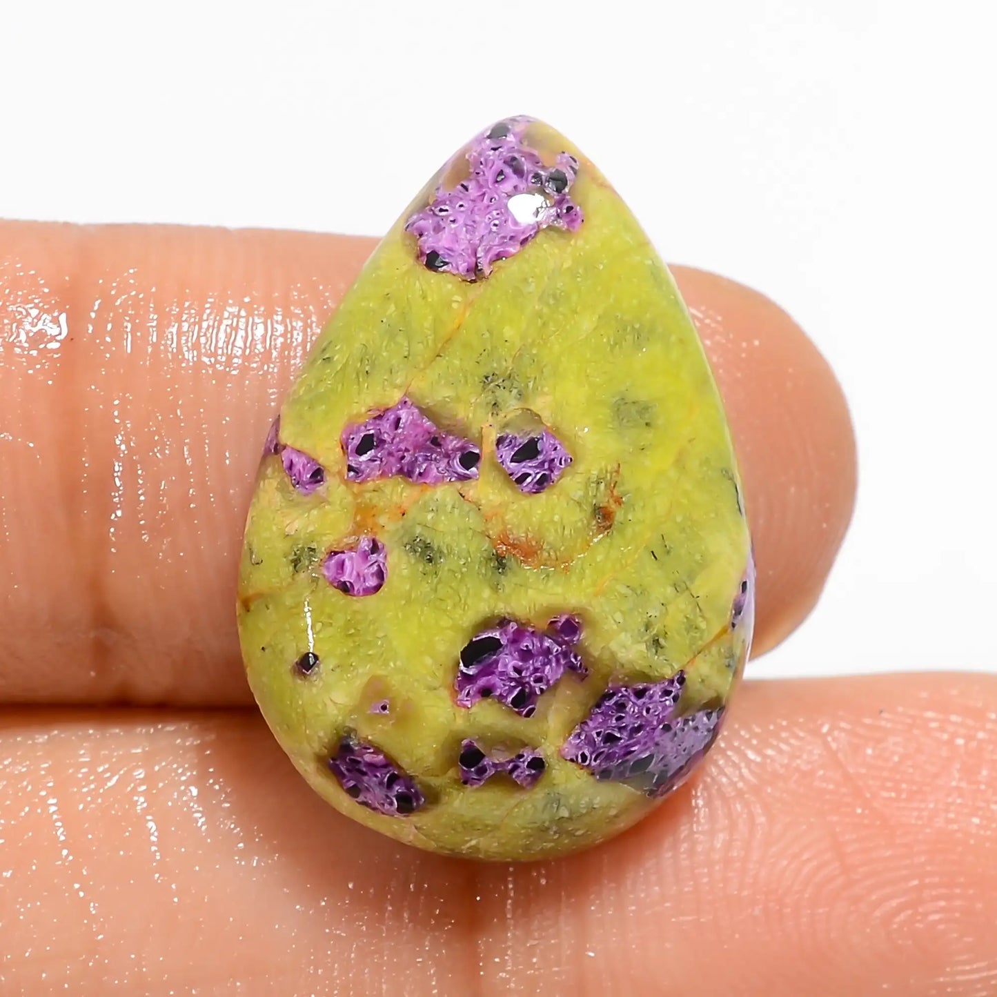 Stichtite Pear Shape Cabochon Loose Gemstone Natural 13.5 Ct. 22X15X5 mm V-5146