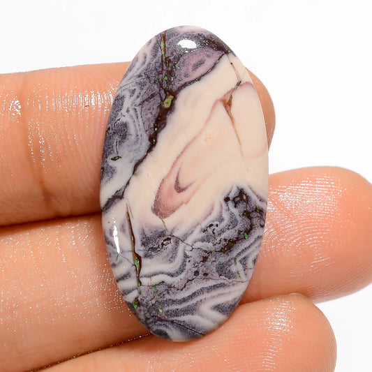 Porcelain Jasper Oval Shape Cabochon Loose Gemstone Natural 16.5 Ct. 30X15X3 mm V-5279