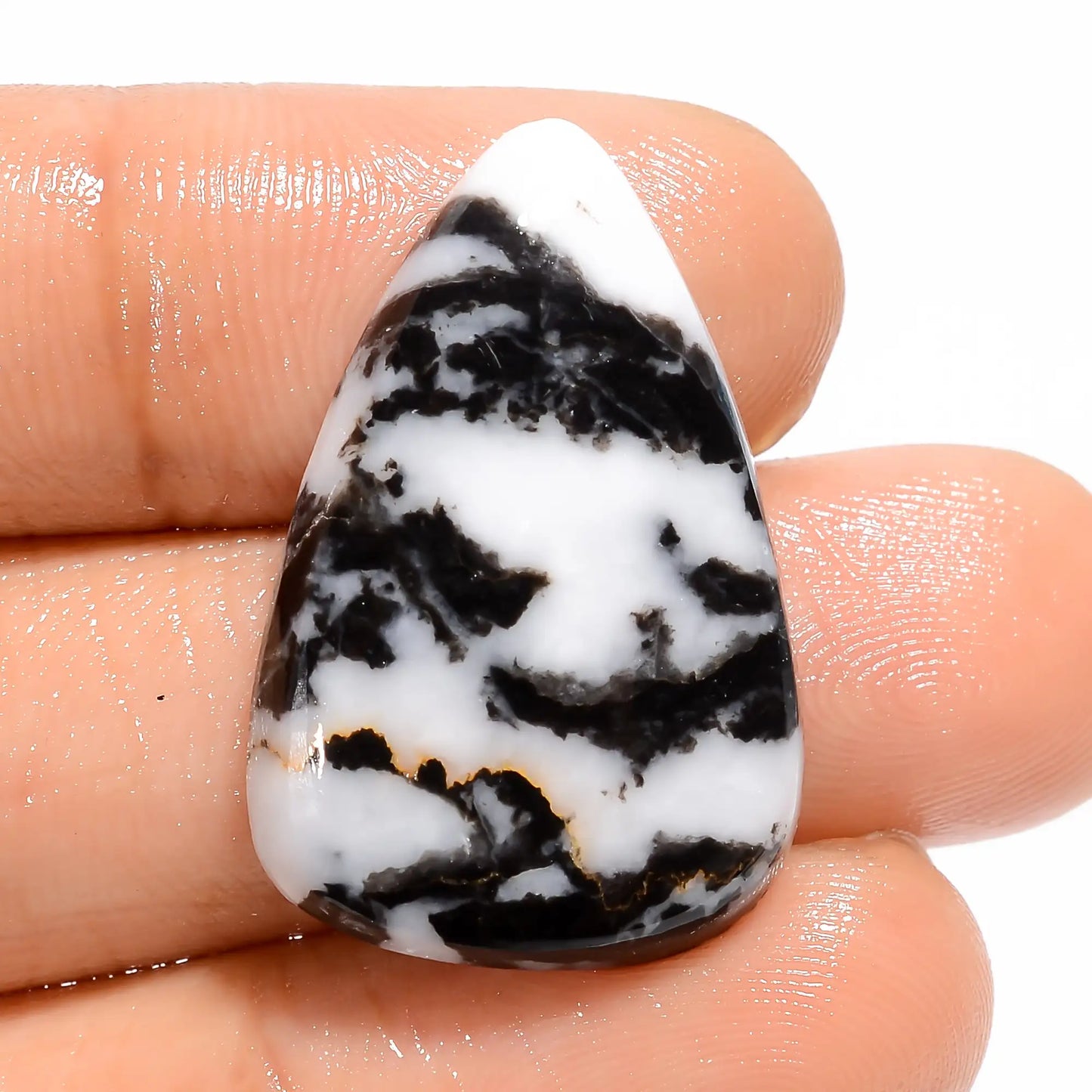 Buffalo Pear Shape Cabochon Loose Gemstone Natural 19.5 Ct. 27X17X3 mm V-5300