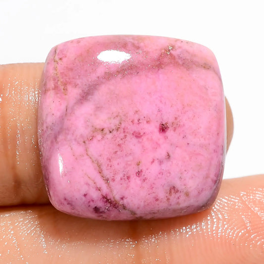 Pink Cobalt Calcite Cushion Shape Cabochon Loose Gemstone Natural 21 Ct. 19X19X5 mm V-5358