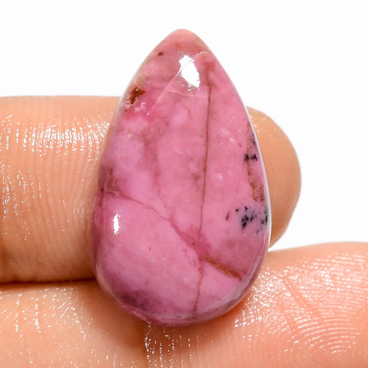 Pink Cobalt Calcite Pear Shape Cabochon Loose Gemstone Natural 16.5 Ct. 23X14X5 mm V-5360