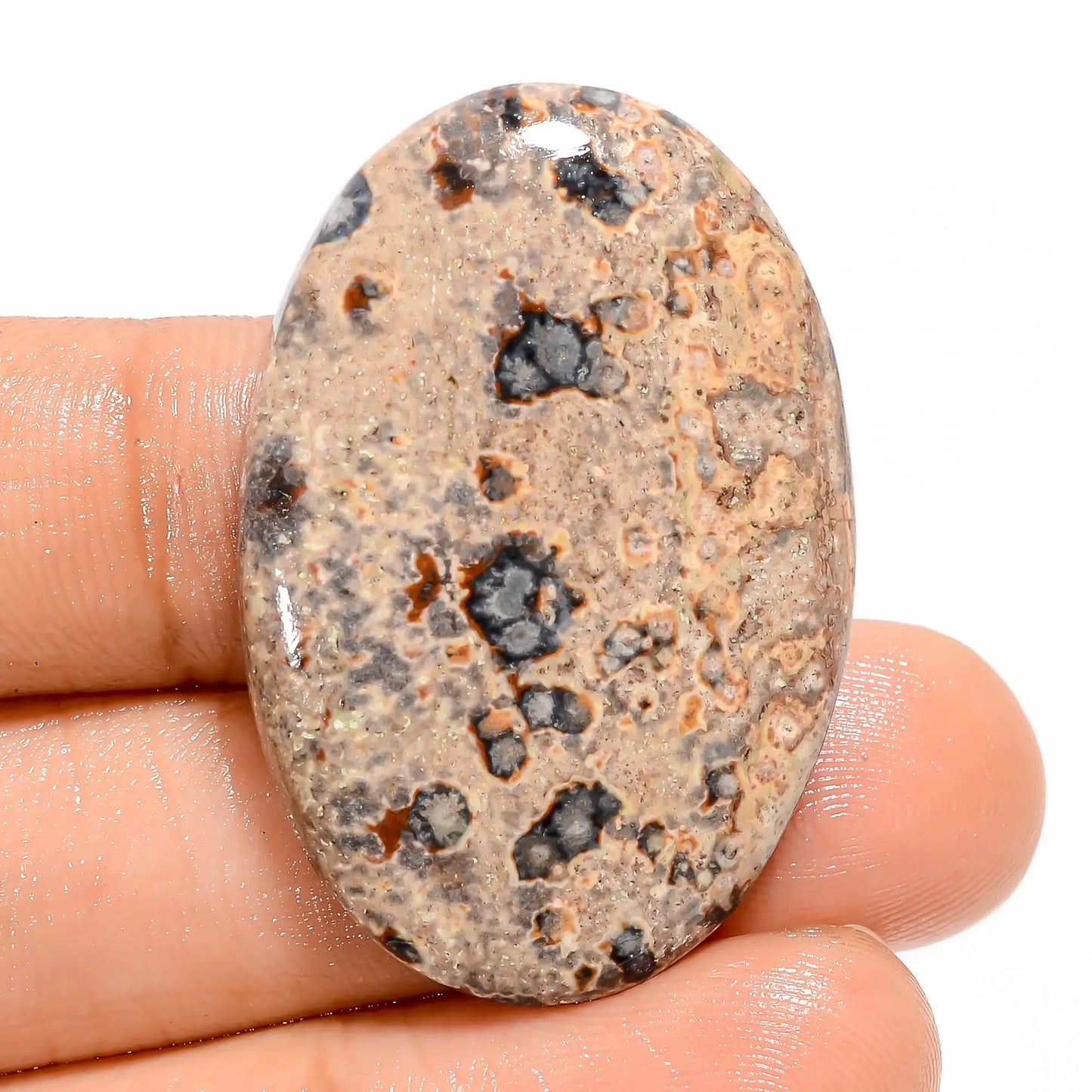 Viper Skin Oval Shape Cabochon Loose Gemstone Natural 34.5 Ct. 36X24X5 mm V-5396