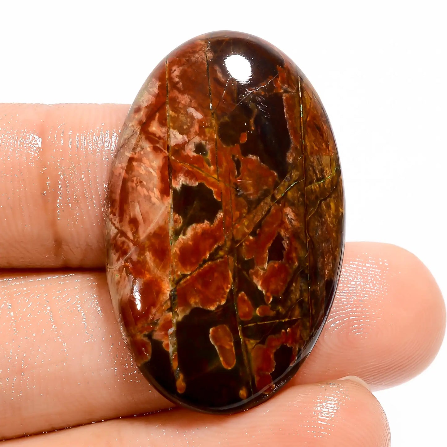 Wonderful Top Grade Quality 100% Natural Cherry Creek Oval Shape Cabochon Loose Gemstone For Making Jewelry 34.5 Ct 34X21X5 mm V-5459