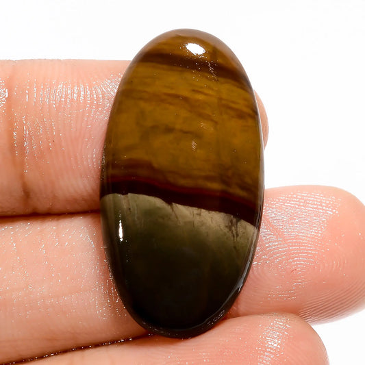 Polychrome Jasper Oval Shape Cabochon Loose Gemstone Natural 17 Ct. 29X15X4 mm V-5505