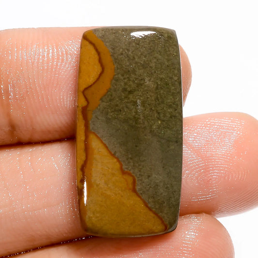 Polychrome Jasper Radiant Shape Cabochon Loose Gemstone Natural 18 Ct. 27X14X4 mm V-5506