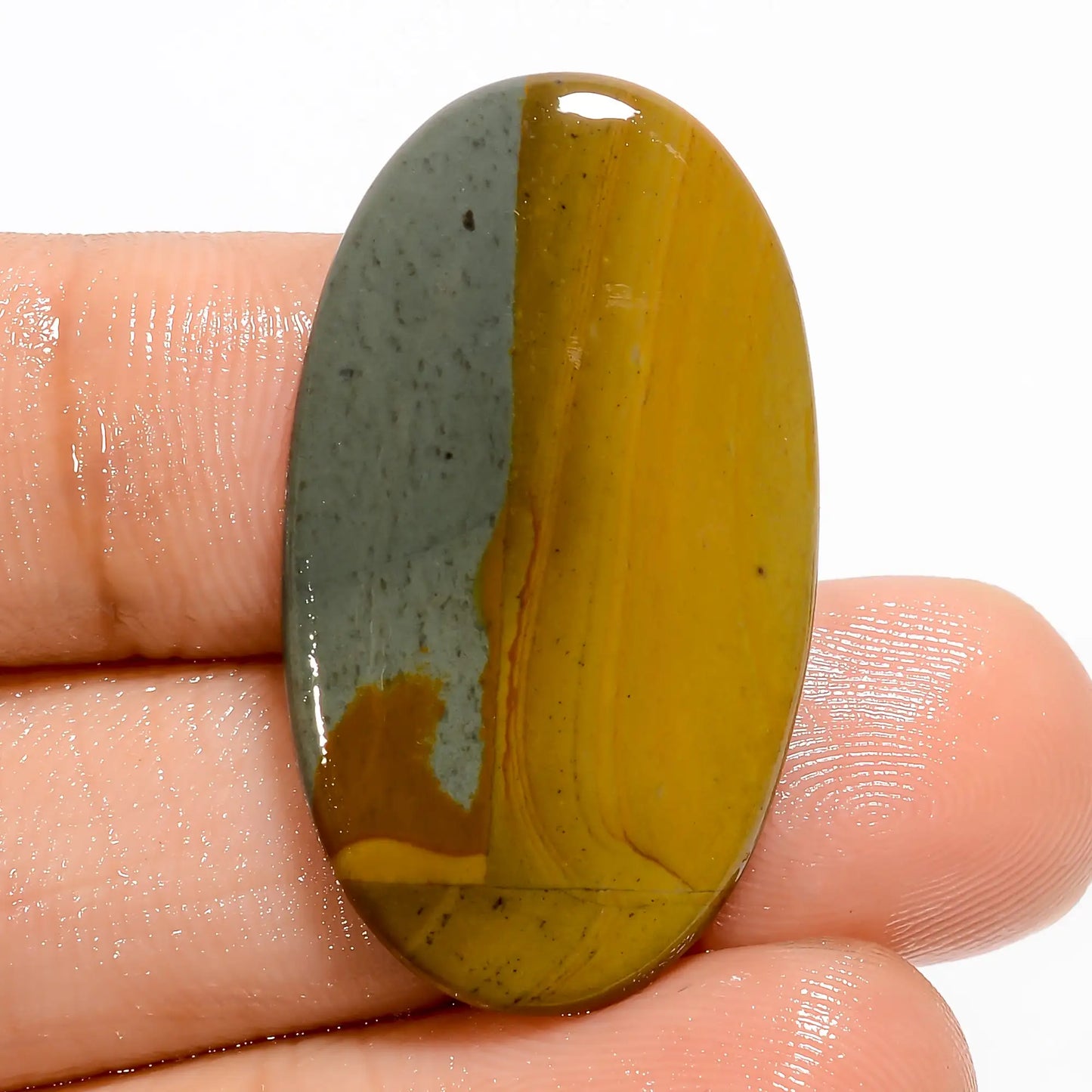 Polychrome Jasper Oval Shape Cabochon Loose Gemstone Natural 17 Ct. 32X18X3 mm V-5507