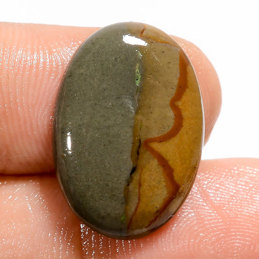 Polychrome Jasper Oval Shape Cabochon Loose Gemstone Natural 11 Ct. 21X14X4 mm V-5513