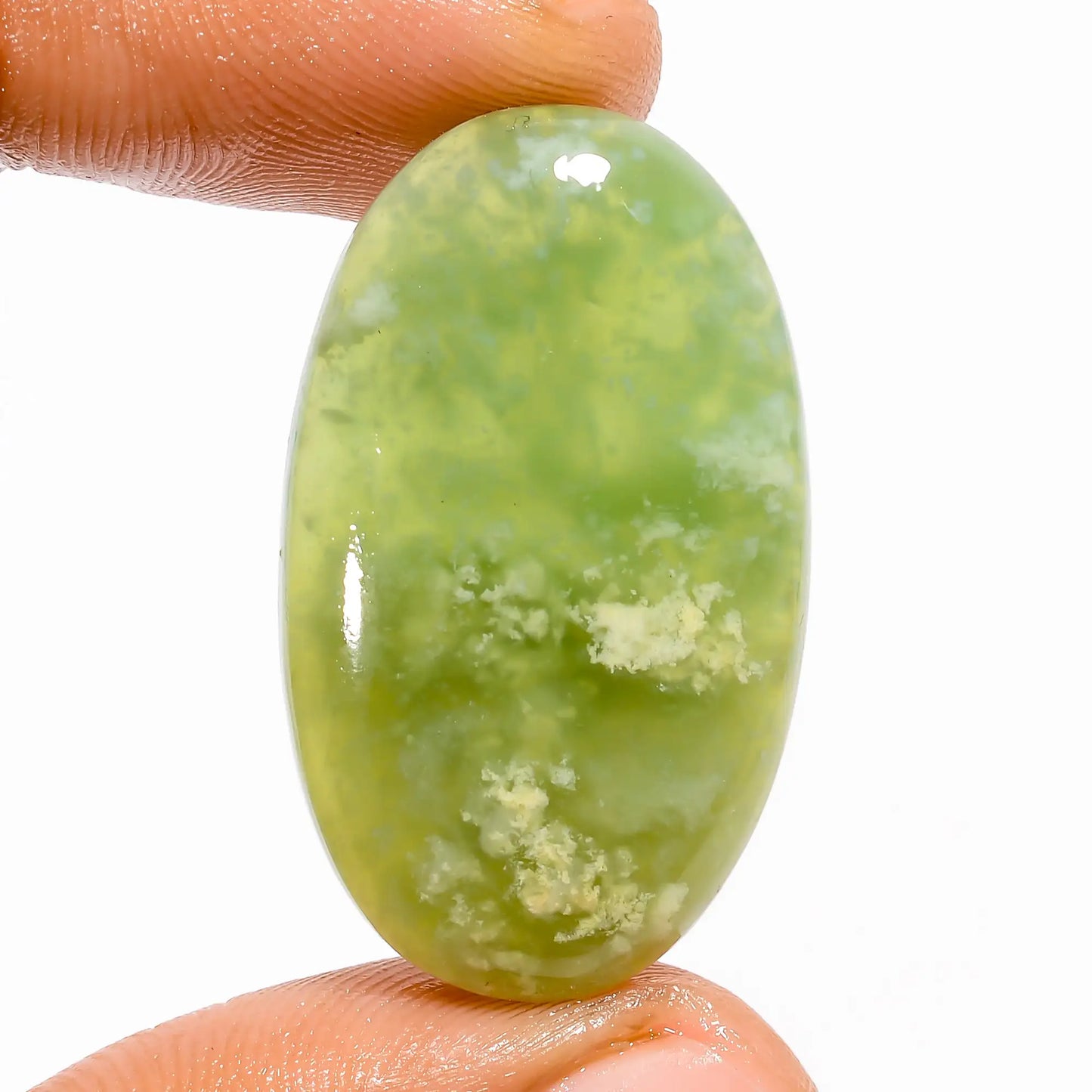 Serpentine Oval Shape Cabochon Loose Gemstone Natural 33 Ct. 32X19X5 mm V-5658