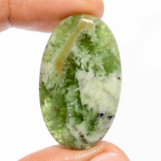 Serpentine Oval Shape Cabochon Loose Gemstone Natural 31 Ct. 34X21X5 mm V-5660