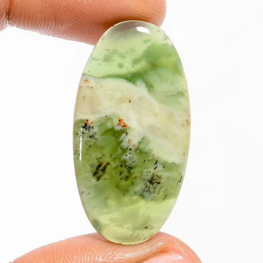 Serpentine Oval Shape Cabochon Loose Gemstone Natural 20 Ct. 34X18X4 mm V-5665