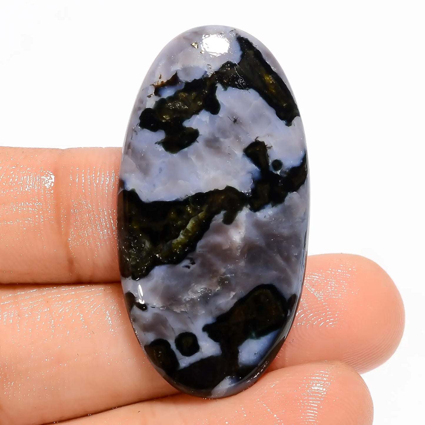 Gabbro Jasper Oval Shape Cabochon Loose Gemstone Natural 37 Ct. 39X20X5 mm V-5764