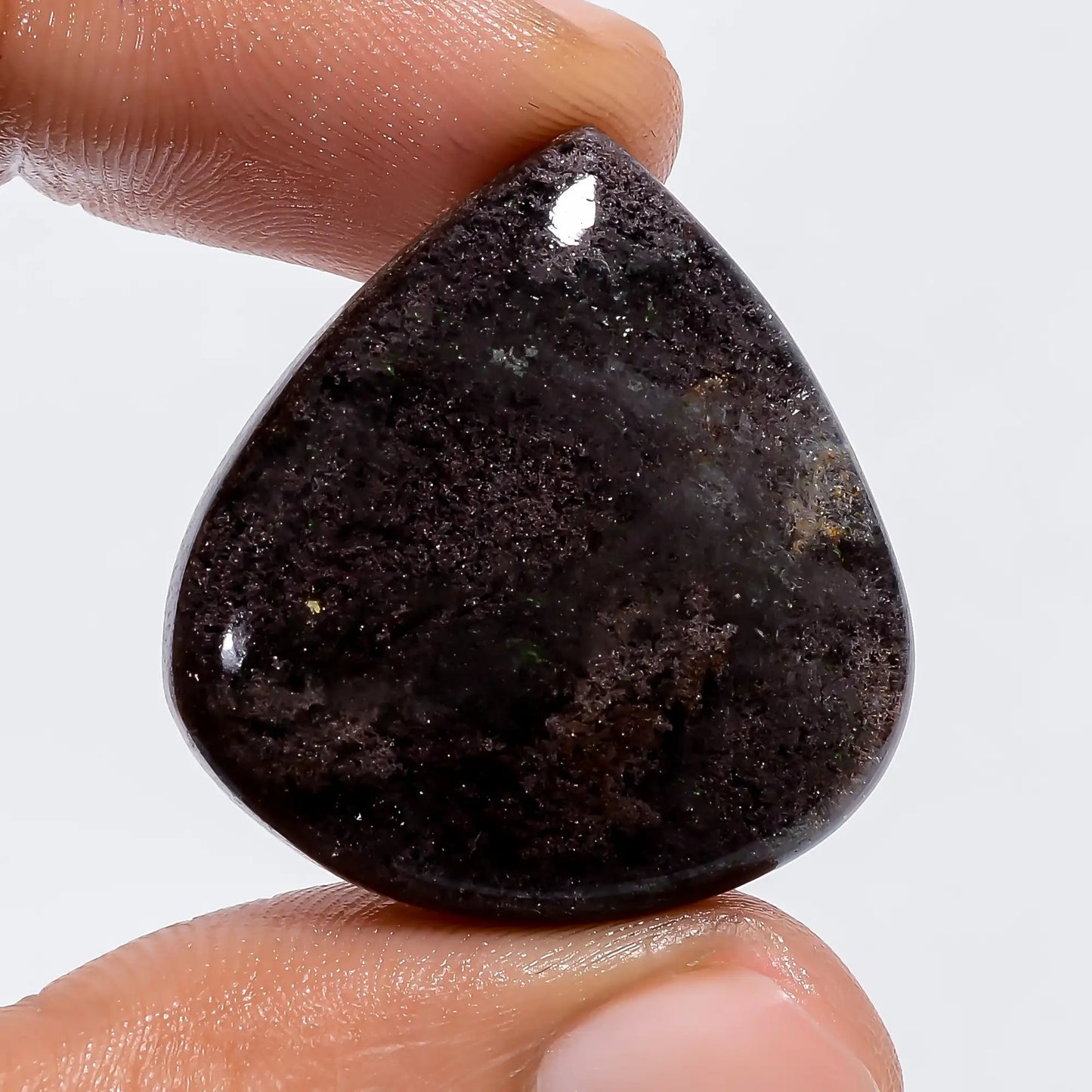 Garden Quartz Heart Shape Cabochon Loose Gemstone Natural 32.5 Ct. 27X26X6 mm V-6079