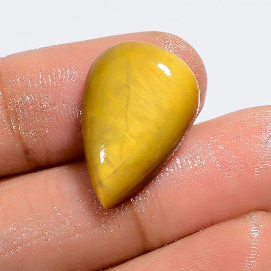 Tiger Eye Pear Shape Cabochon Loose Gemstone Natural 10.5 Ct. 20X14X5 mm V-6158