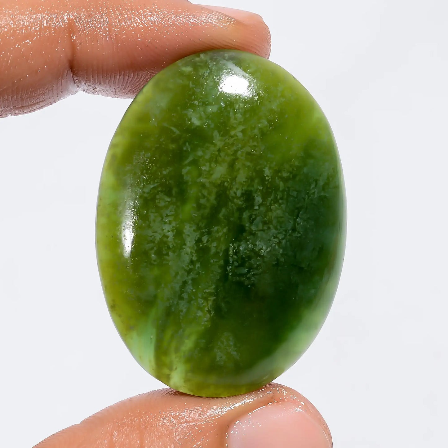 Serpentine Oval Shape Cabochon Loose Gemstone Natural 68 Ct. 41X30X6 mm V-6203